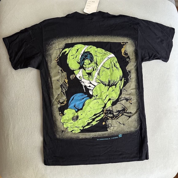 Rare Vintage 1994 Marvel Incredible Hulk T Shirt Dead Stock - Picture 2 of 4